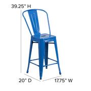 Flash Furniture CH-31320-24GB-BQ-GG Stool, 17 3/4" Wide - photo 4