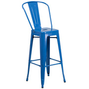 Flash Furniture CH-31320-30GB Bar Stool, 17 3/4" Wide - Blue