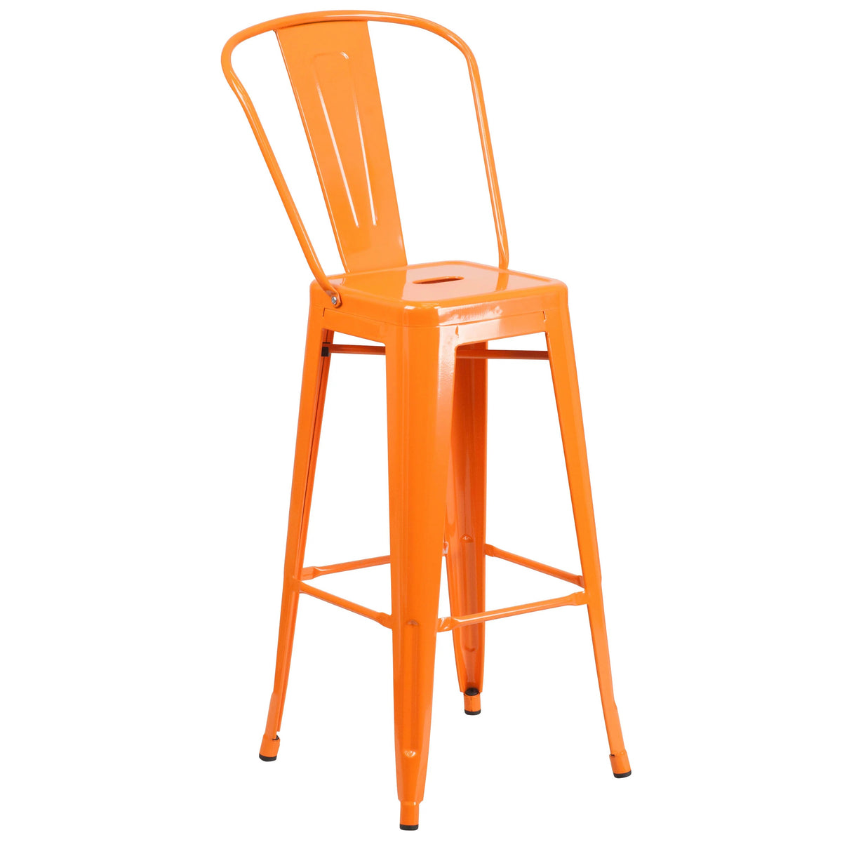 Flash Furniture CH-31320-30GB Bar Stool, 17 3/4" Wide - Orange