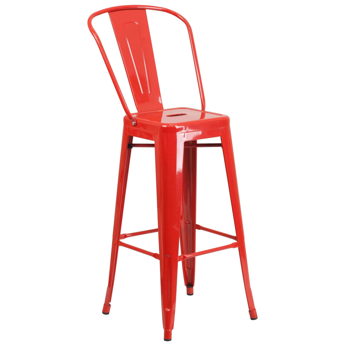 Flash Furniture CH-31320-30GB Bar Stool, 17 3/4" Wide - Red