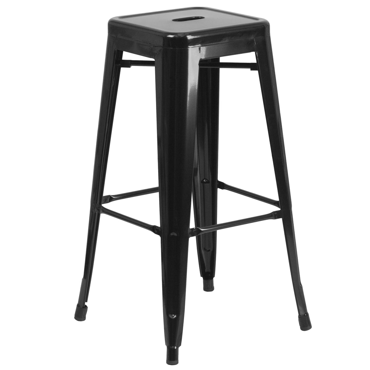 Flash Furniture Bar Stool, 17" Wide - Black
