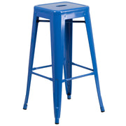 Flash Furniture Bar Stool, 17" Wide - Blue