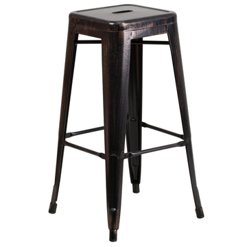 Flash Furniture CH-31320-30-BQ-GG Bar Stool, 17" Wide - Default Title
