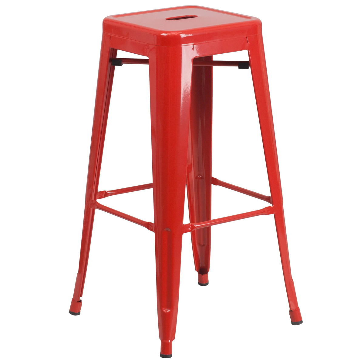 Flash Furniture Bar Stool, 17" Wide - Red