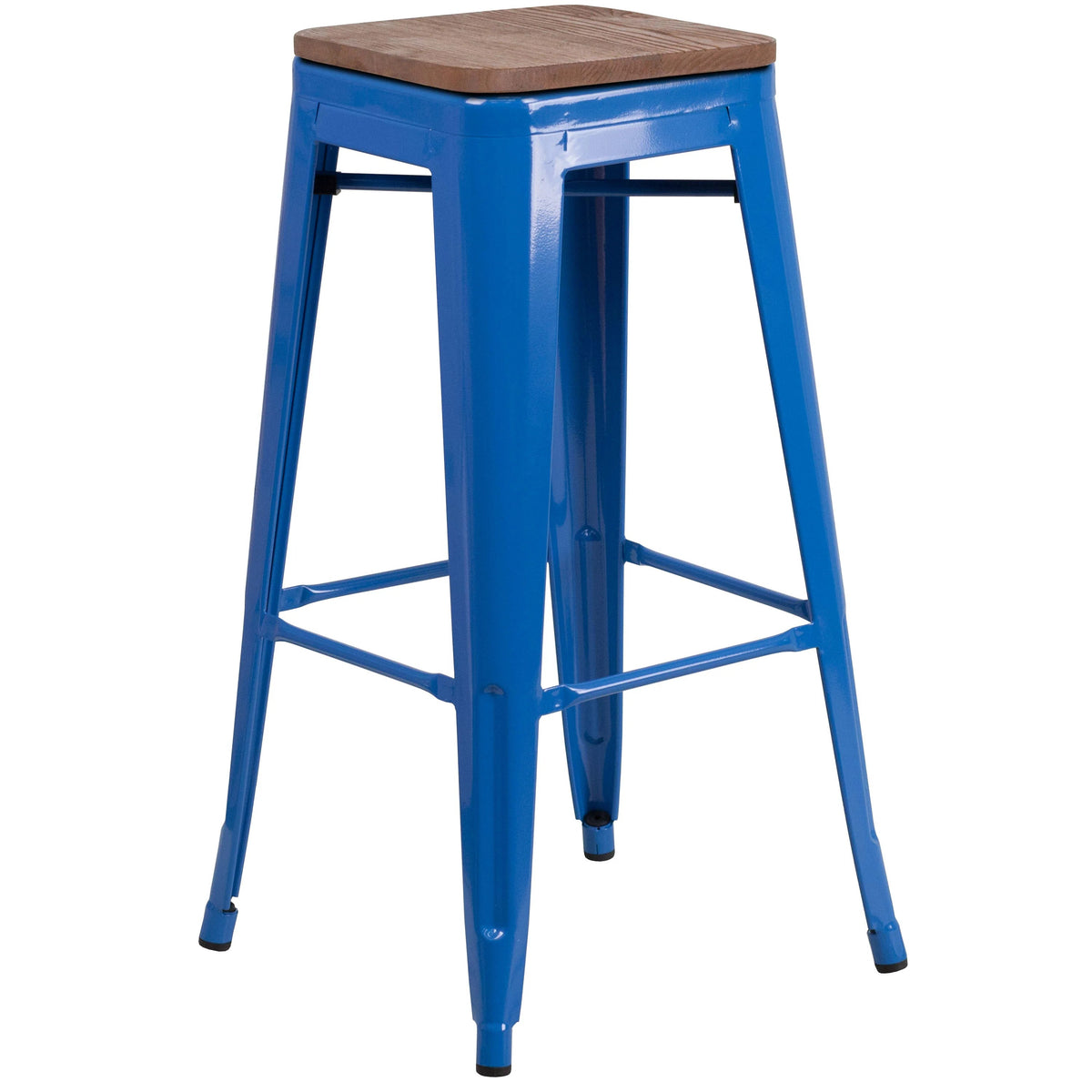 Flash Furniture CH-31320-30 Bar Stool, 17" Wide - Blue