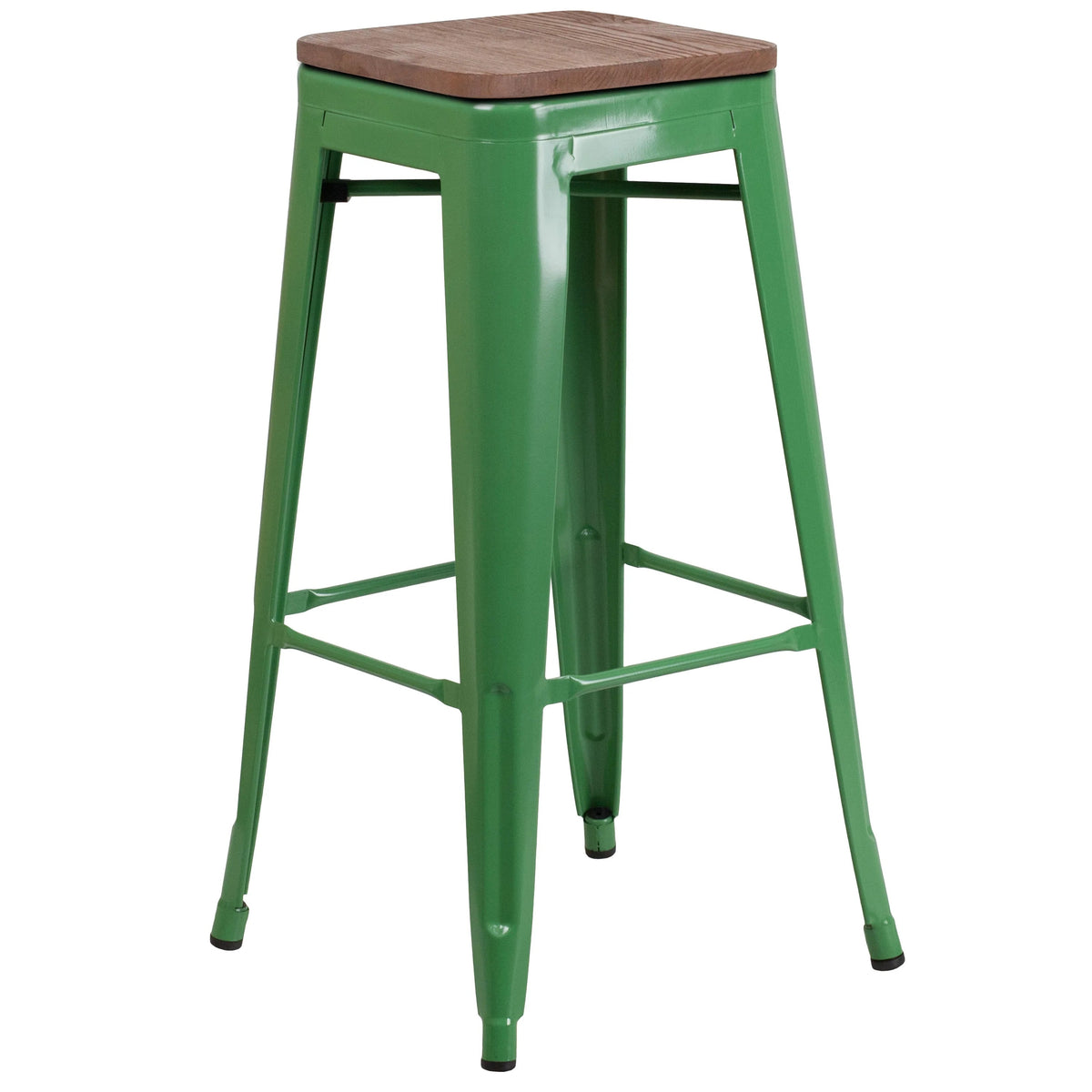 Flash Furniture CH-31320-30 Bar Stool, 17" Wide - Green
