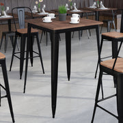 Flash Furniture Table, 42" High, Brown - photo 2