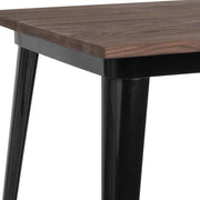 Flash Furniture Table, 42" High, Brown - photo 3