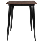 Flash Furniture Table, 42" High, Brown - photo 4