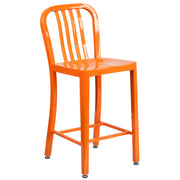 Flash Furniture CH-61200-24 Stool, 15 3/4" Wide - Orange