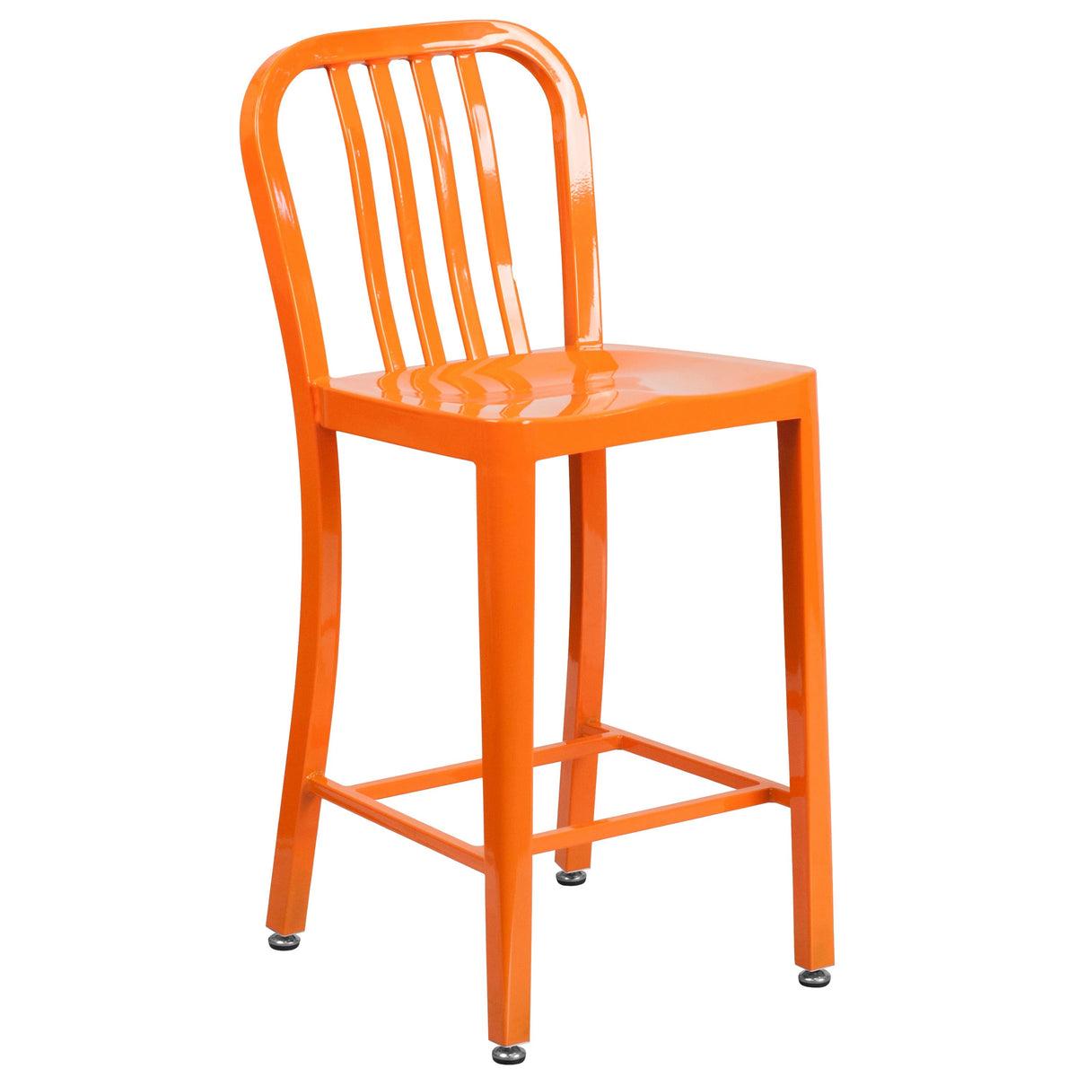 Flash Furniture CH-61200-24 Stool, 15 3/4" Wide - Orange