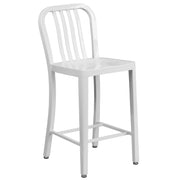 Flash Furniture CH-61200-24 Stool, 15 3/4" Wide - White