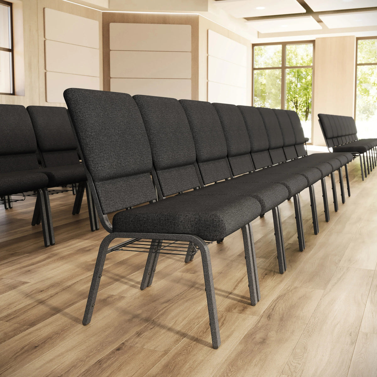 Flash Furniture FD-CH02185-GV Church Chair, 19 1/4" Wide - photo 2