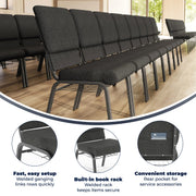 Flash Furniture FD-CH02185-GV Church Chair, 19 1/4" Wide - photo 3