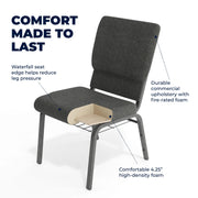 Flash Furniture FD-CH02185-GV Church Chair, 19 1/4" Wide - photo 4
