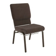 Flash Furniture FD-CH02185-GV Church Chair, 19 1/4" Wide - Brown