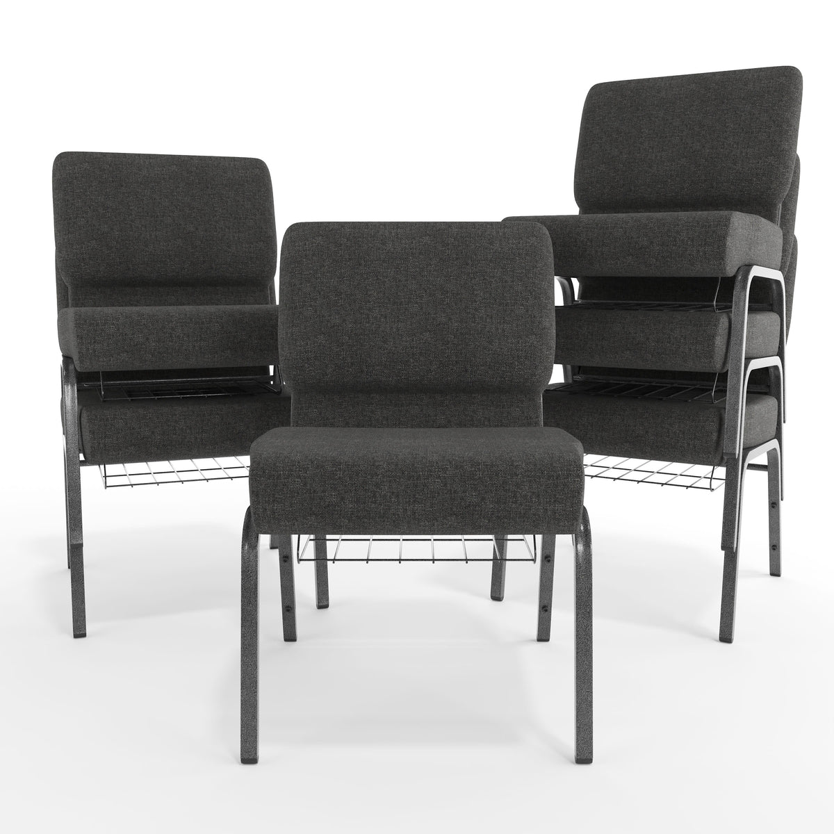 Flash Furniture FD-CH0221-4-SV Church Chair, 21 1/4" Wide - photo 7