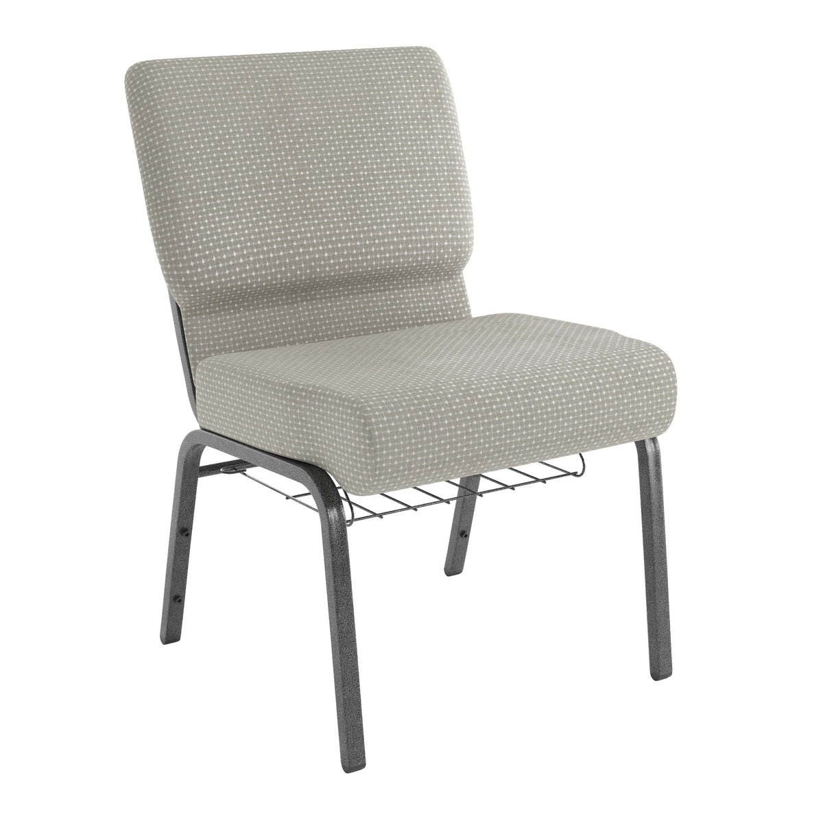 Flash Furniture FD-CH0221-4-SV Church Chair, 21 1/4" Wide - Gray Dot