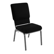 Flash Furniture PCHT185 Church Chair, 18 1/2" Wide - Black