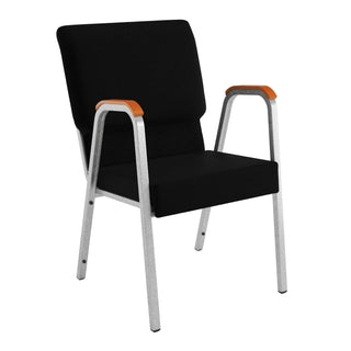 Flash Furniture XU-DG-60156 Church Chair, 21 1/2" Wide - Black