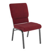 Flash Furniture FD-CH02185-SV Church Chair, 33 1/4" High - Red 18 1/2"