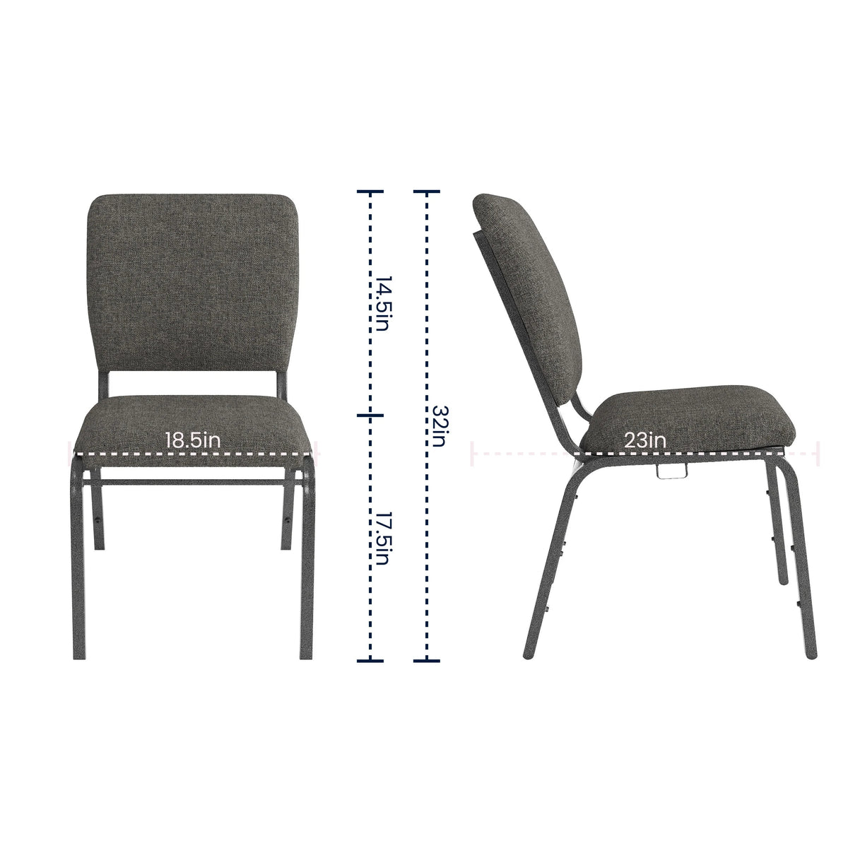 Flash Furniture SEPCHT185 Church Chair, 18 1/2" Wide - photo 3