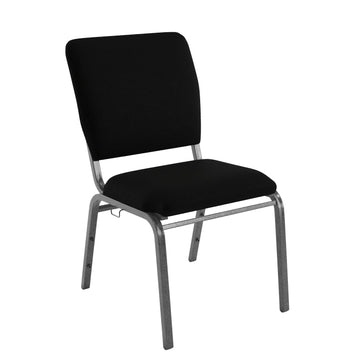 Flash Furniture SEPCHT185 Church Chair, 18 1/2" Wide - Black