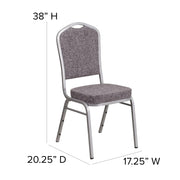 Flash Furniture FD-C01-GOLDVEIN-BK-VY-GG Banquet Chair, 17 1/4" Wide - photo 7