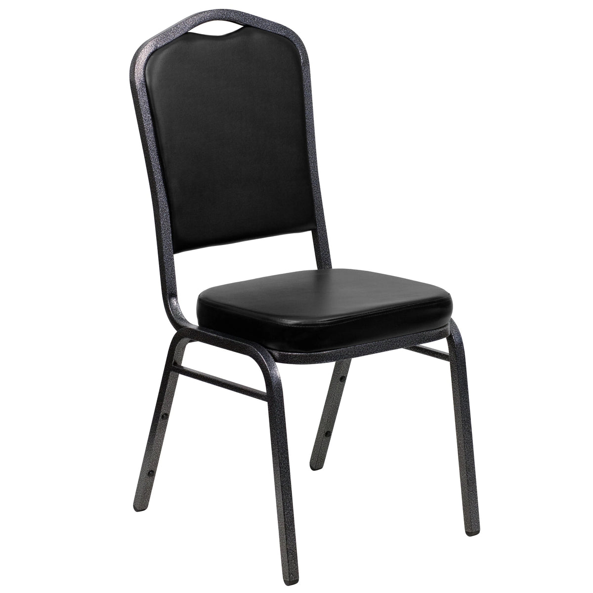 Flash Furniture FD-C01-SILVERVEIN Banquet Chair, 17 1/4" Wide - Black