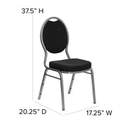 Flash Furniture FD-C04-SILVERVEIN-S076-GG Banquet Chair, 17 1/2" Wide - photo 3
