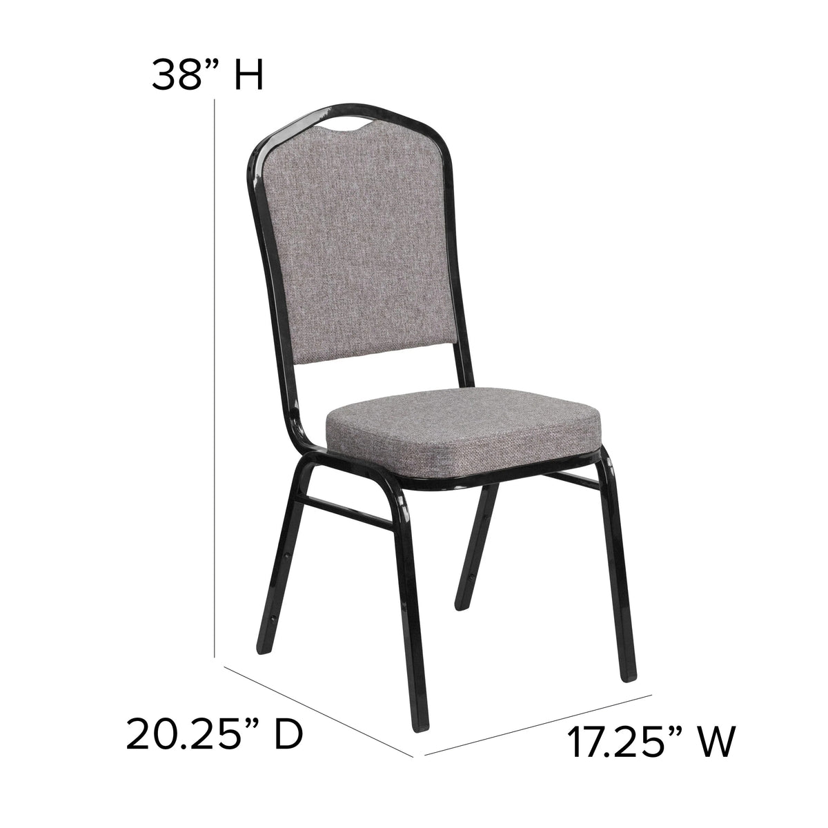 Flash Furniture FD-C01-B-5-GG Banquet Chair, 17 1/4" Wide - photo 4