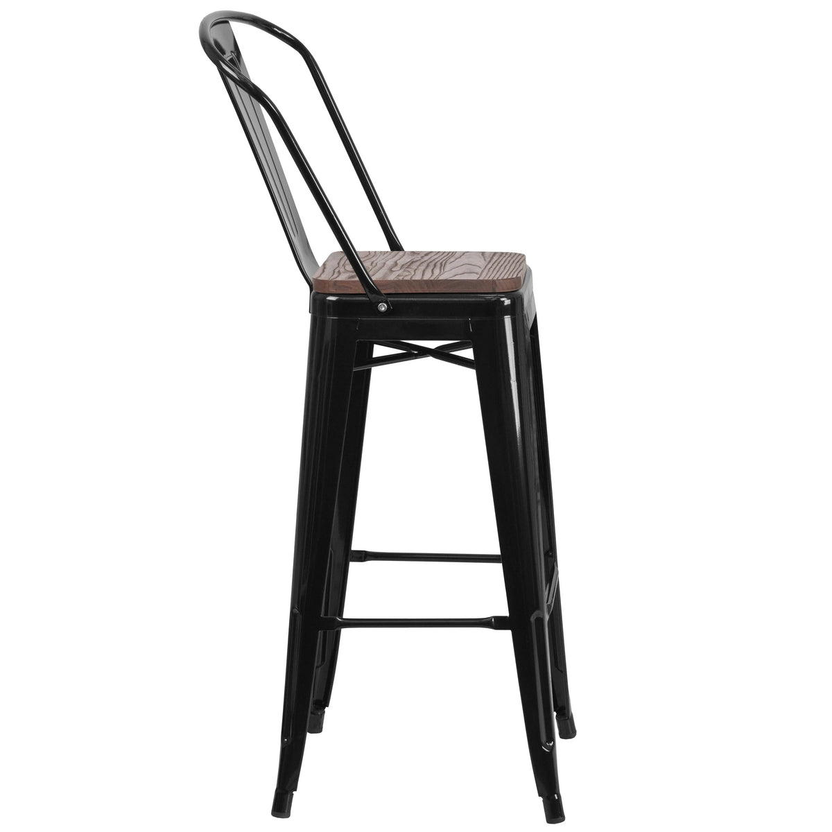 Flash Furniture CH-WD-TBCH-19-GG Table, 32" Wide, Black - photo 3