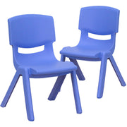 Flash Furniture 2-YU-YCX-003 Whitney Chair Set, 12 1/2" Wide, 2/Set - Blue