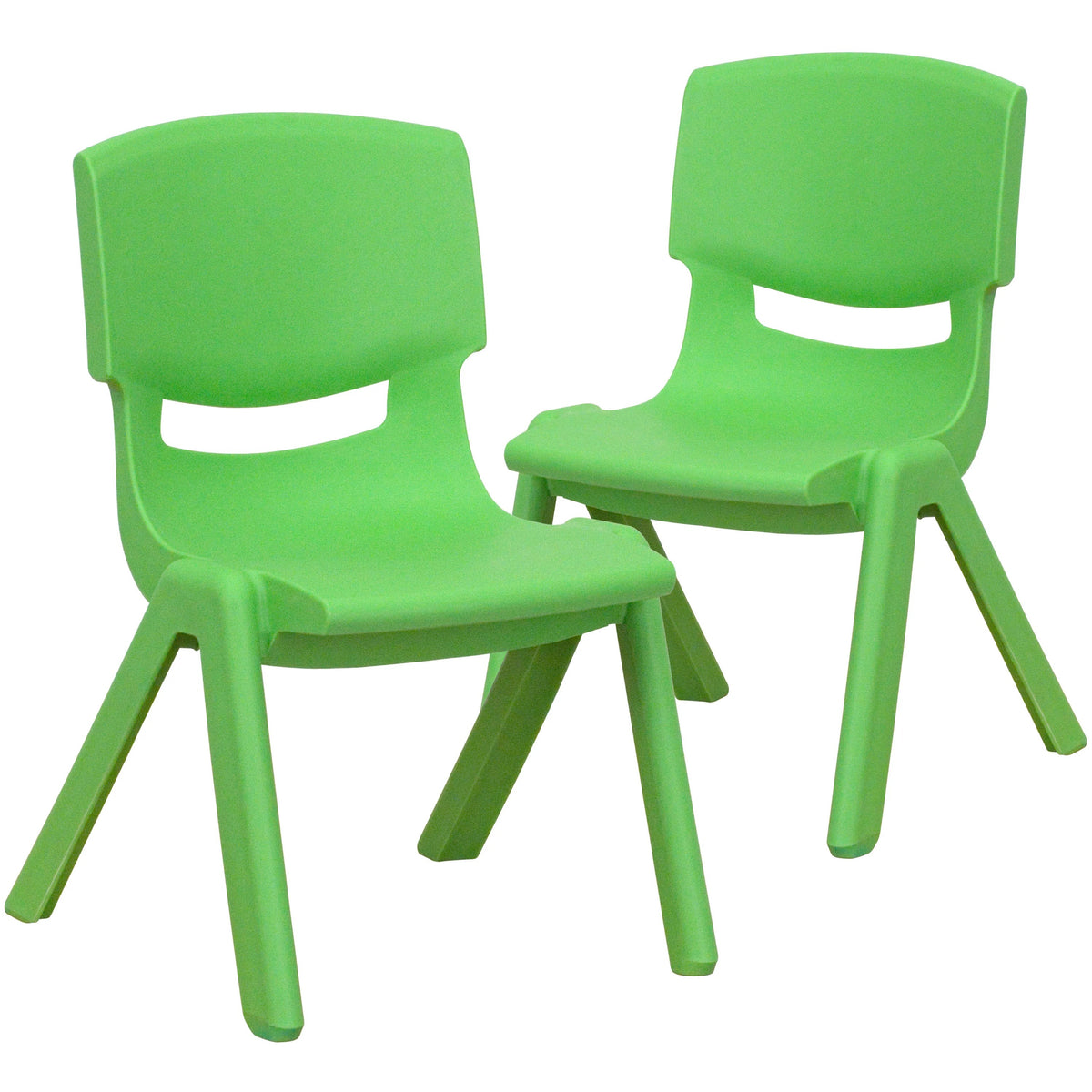 Flash Furniture 2-YU-YCX-003 Whitney Chair Set, 12 1/2" Wide, 2/Set - Green