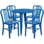 Flash Furniture CH-51090TH-4-18VRT Table, 30" Diameter - Blue