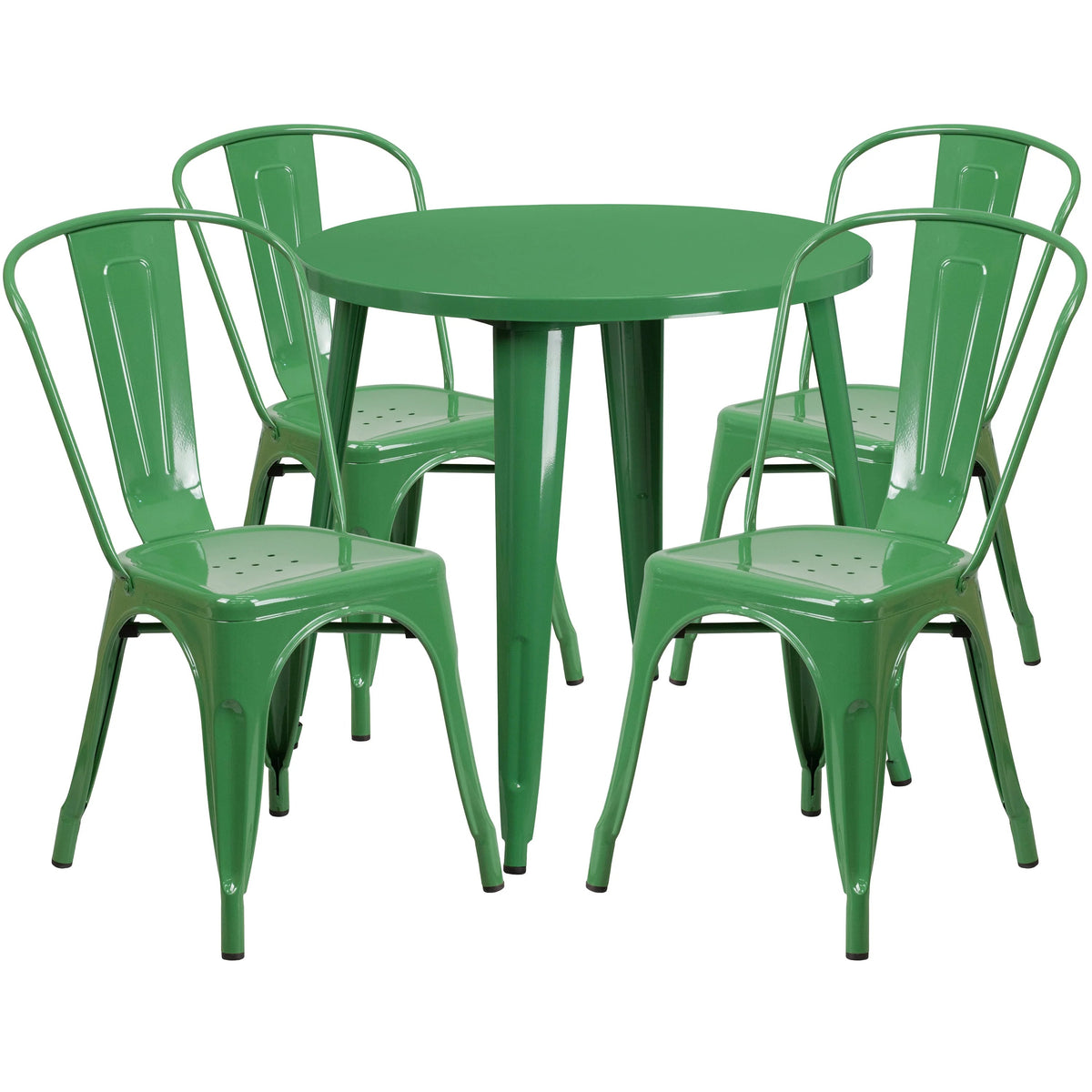 Flash Furniture CH-51090TH-4-18CAFE Table, 30" Diameter - Green Indoor