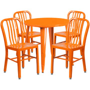 Flash Furniture CH-51090TH-4-18VRT Table, 30" Diameter - Orange