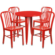 Flash Furniture CH-51090TH-4-18VRT Table, 30" Diameter - Red