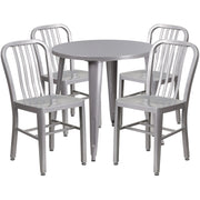 Flash Furniture CH-51090TH-4-18VRT Table, 30" Diameter - Silver