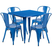 Flash Furniture ET-CT002-4-30 Table, 31 1/2" x 31 1/2" - 31 1/2" Blue Indoor