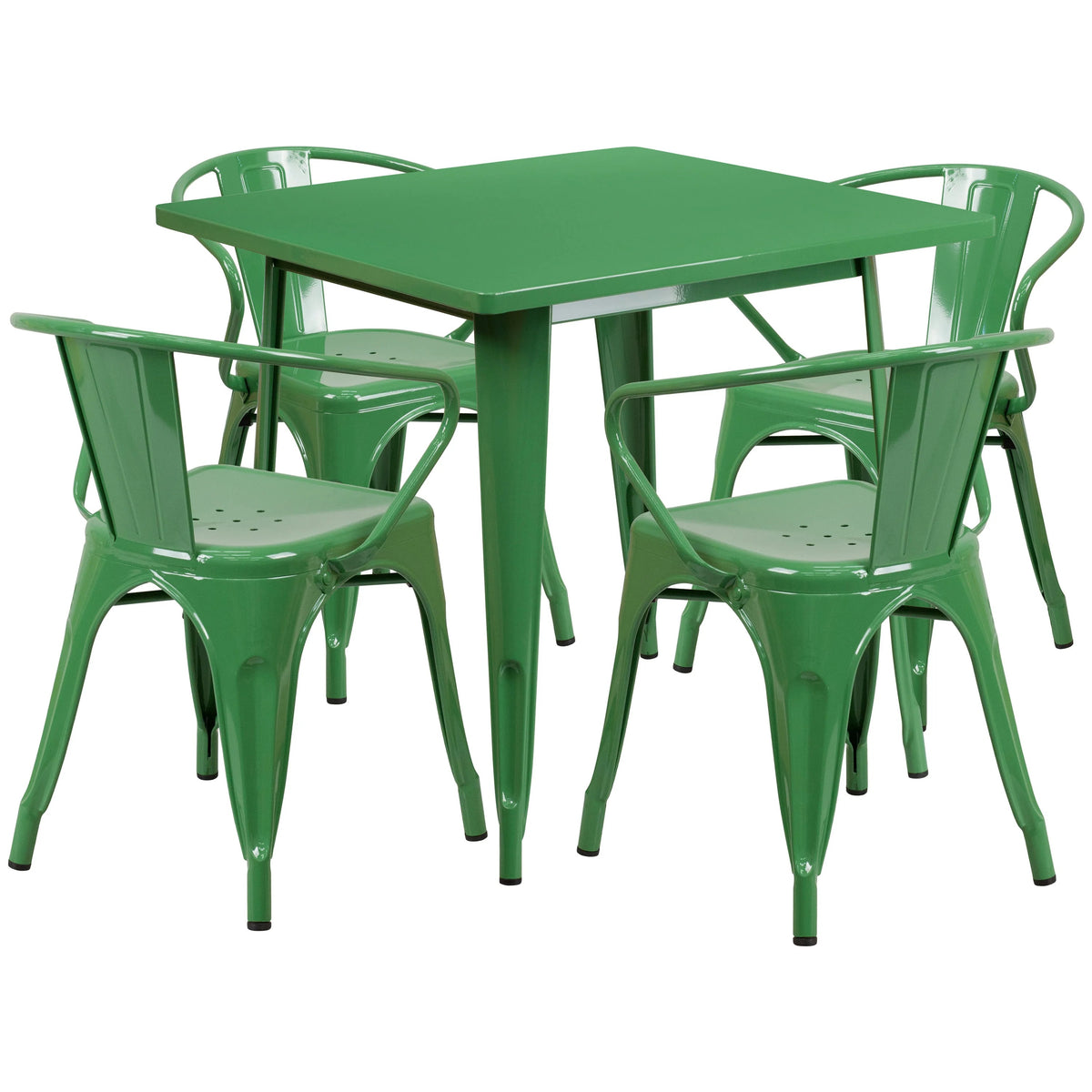 Flash Furniture ET-CT002-4-70 Table, 31 1/2" Wide - Green