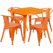 Flash Furniture ET-CT002-4-70 Table, 31 1/2" Wide - Orange
