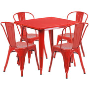 Flash Furniture ET-CT002-4-30 Table, 31 1/2" x 31 1/2" - 32" Red Standard Height