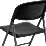 Flash Furniture DAD-YCD-50-GG Plastic Folding Chair, 19 1/4" Wide, Black - photo 6
