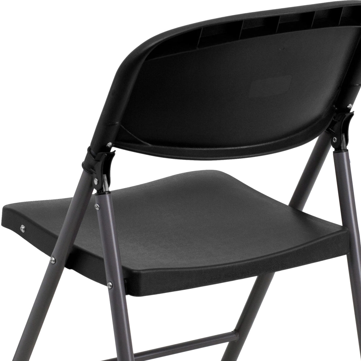 Flash Furniture DAD-YCD-50-GG Plastic Folding Chair, 19 1/4" Wide, Black - photo 6