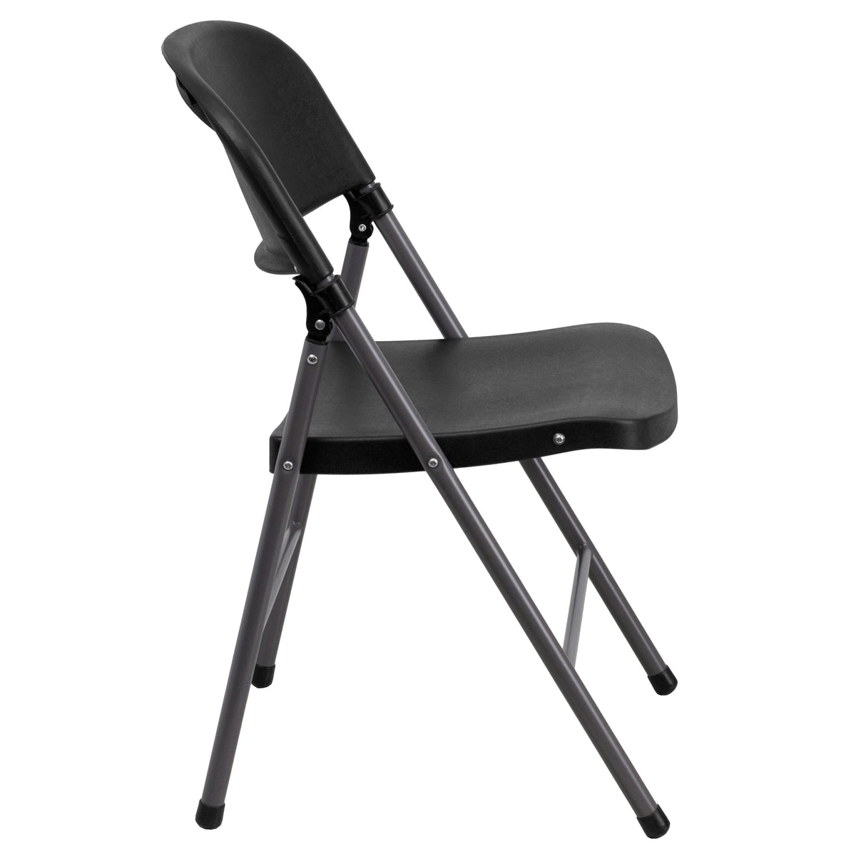 Flash Furniture DAD-YCD-50-GG Plastic Folding Chair, 19 1/4" Wide, Black - photo 7