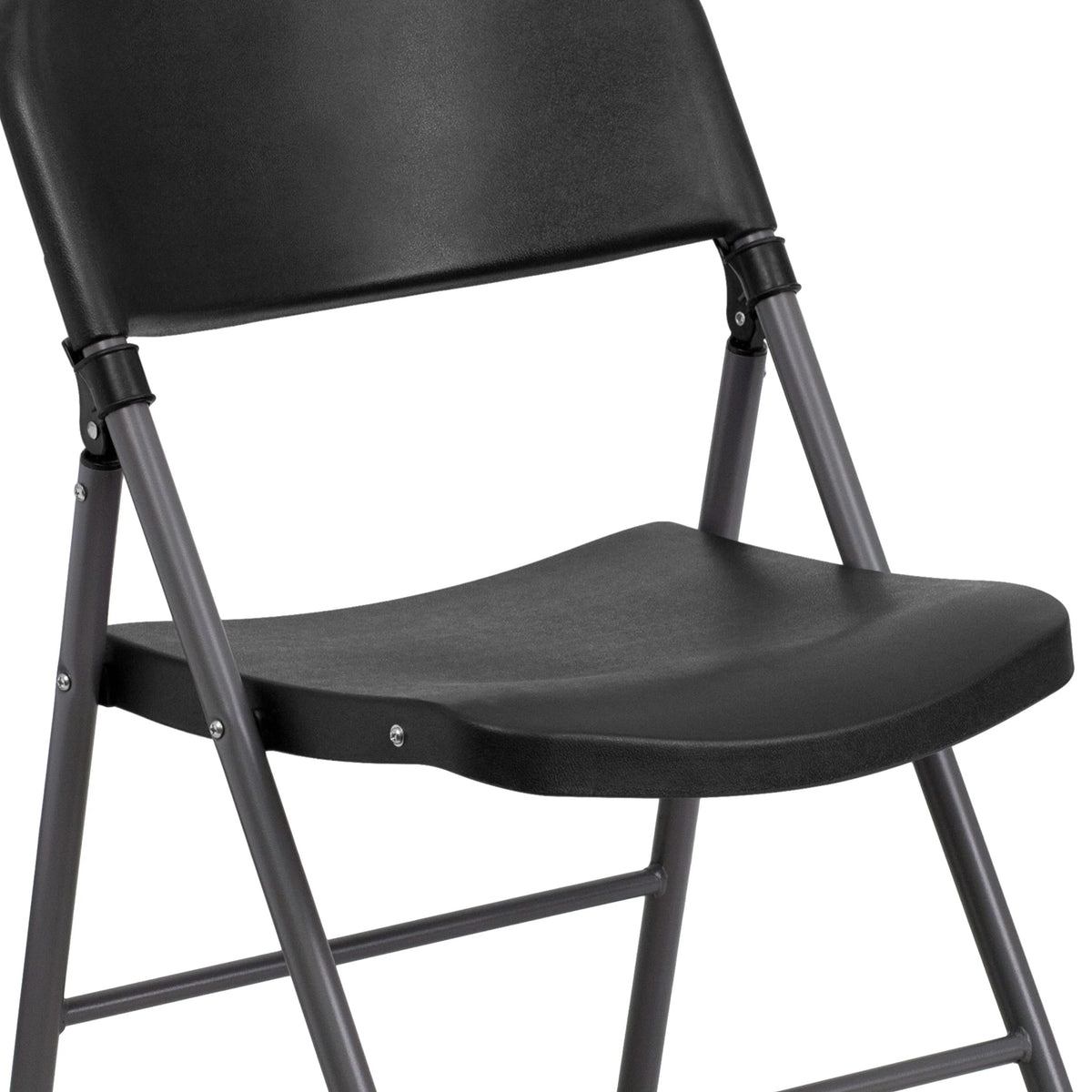 Flash Furniture DAD-YCD-50-GG Plastic Folding Chair, 19 1/4" Wide, Black - photo 9