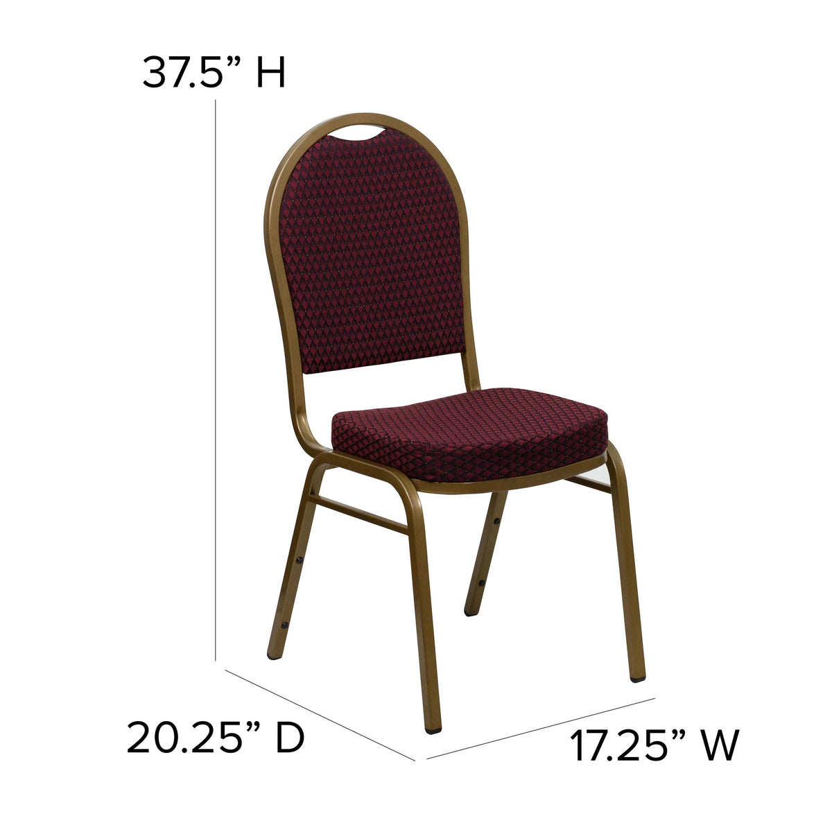 Flash Furniture FD-C03-GOLDVEIN-4003-GG Banquet Chair, 17 1/4" Wide - photo 4