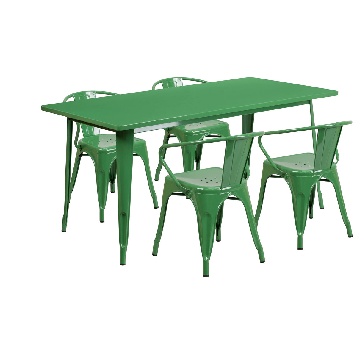 Flash Furniture ET-CT005-4-70 Table, 63" Wide - Green