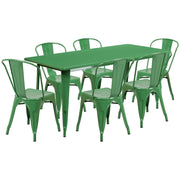 Flash Furniture ET-CT005-6-30 Table, 63" Wide - Green
